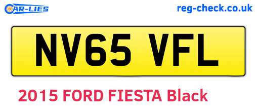 NV65VFL are the vehicle registration plates.