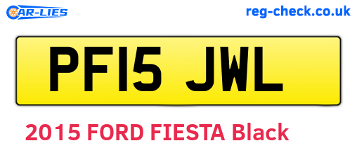 PF15JWL are the vehicle registration plates.