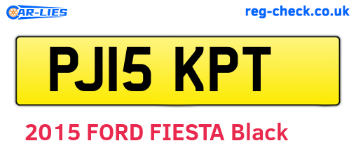 PJ15KPT are the vehicle registration plates.