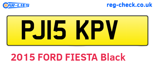PJ15KPV are the vehicle registration plates.