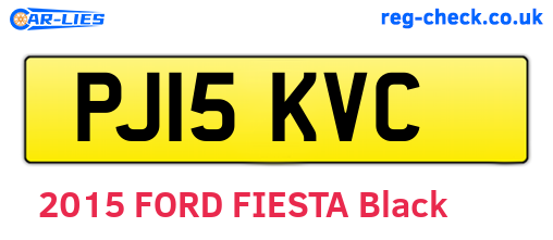 PJ15KVC are the vehicle registration plates.