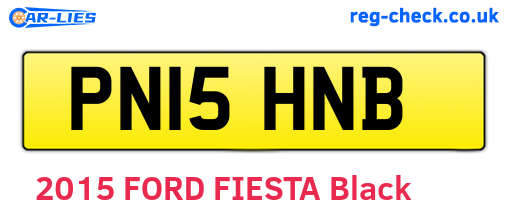 PN15HNB are the vehicle registration plates.