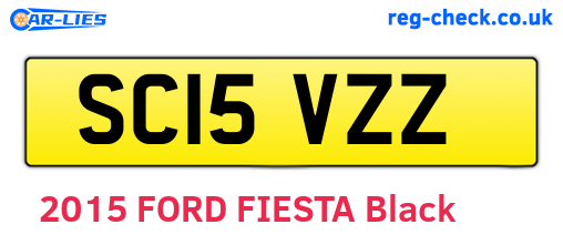 SC15VZZ are the vehicle registration plates.