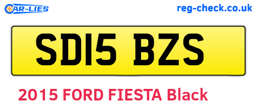 SD15BZS are the vehicle registration plates.