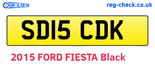 SD15CDK are the vehicle registration plates.