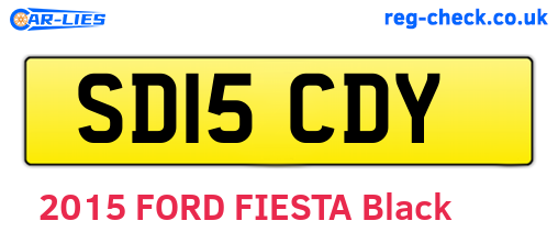 SD15CDY are the vehicle registration plates.