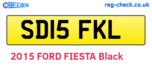 SD15FKL are the vehicle registration plates.