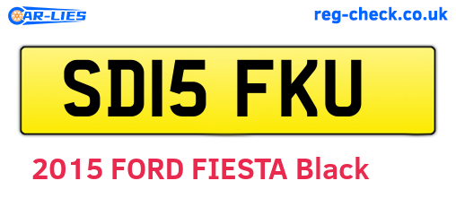 SD15FKU are the vehicle registration plates.