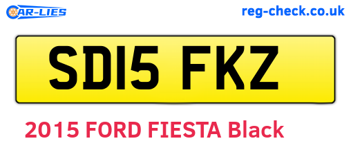 SD15FKZ are the vehicle registration plates.