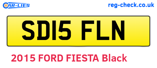 SD15FLN are the vehicle registration plates.