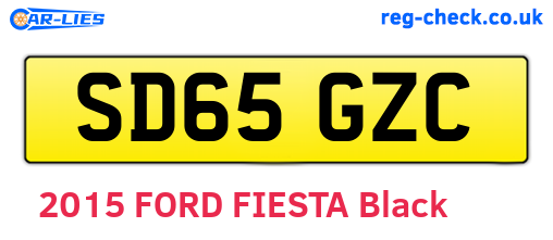 SD65GZC are the vehicle registration plates.