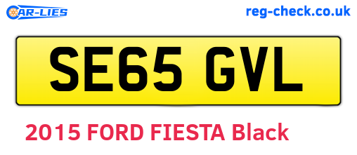 SE65GVL are the vehicle registration plates.