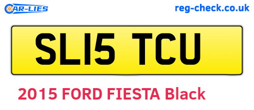 SL15TCU are the vehicle registration plates.