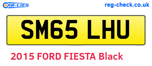 SM65LHU are the vehicle registration plates.