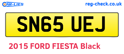 SN65UEJ are the vehicle registration plates.