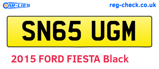SN65UGM are the vehicle registration plates.