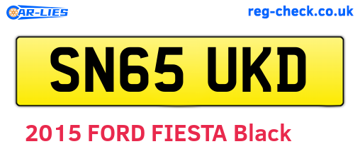 SN65UKD are the vehicle registration plates.