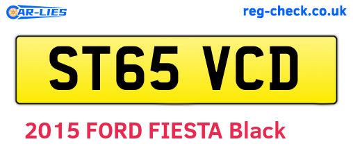 ST65VCD are the vehicle registration plates.