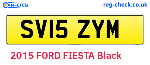 SV15ZYM are the vehicle registration plates.