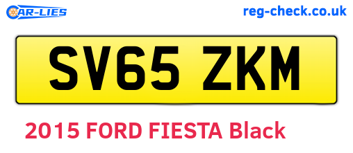 SV65ZKM are the vehicle registration plates.