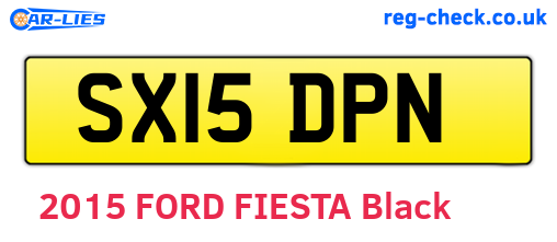 SX15DPN are the vehicle registration plates.