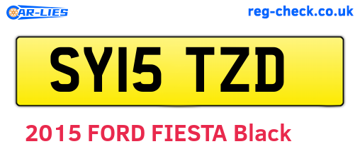SY15TZD are the vehicle registration plates.