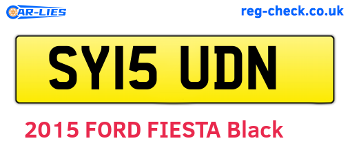 SY15UDN are the vehicle registration plates.