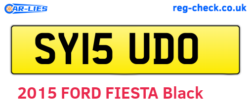 SY15UDO are the vehicle registration plates.