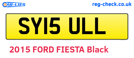 SY15ULL are the vehicle registration plates.