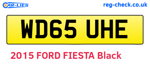 WD65UHE are the vehicle registration plates.