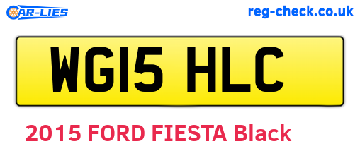 WG15HLC are the vehicle registration plates.