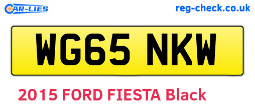 WG65NKW are the vehicle registration plates.
