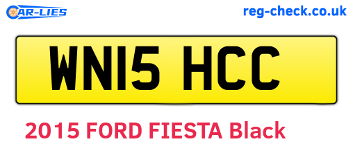 WN15HCC are the vehicle registration plates.