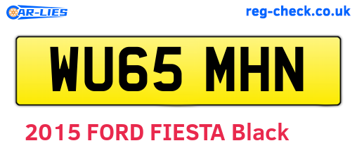 WU65MHN are the vehicle registration plates.