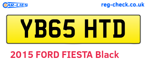 YB65HTD are the vehicle registration plates.