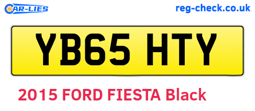 YB65HTY are the vehicle registration plates.