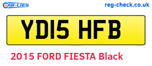 YD15HFB are the vehicle registration plates.