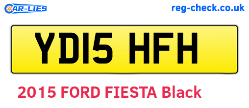 YD15HFH are the vehicle registration plates.