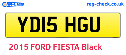 YD15HGU are the vehicle registration plates.