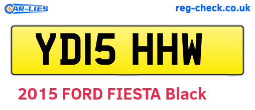 YD15HHW are the vehicle registration plates.