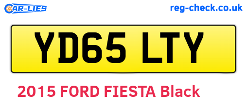YD65LTY are the vehicle registration plates.