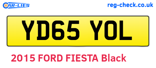 YD65YOL are the vehicle registration plates.