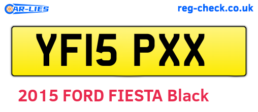 YF15PXX are the vehicle registration plates.
