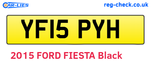 YF15PYH are the vehicle registration plates.