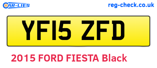 YF15ZFD are the vehicle registration plates.