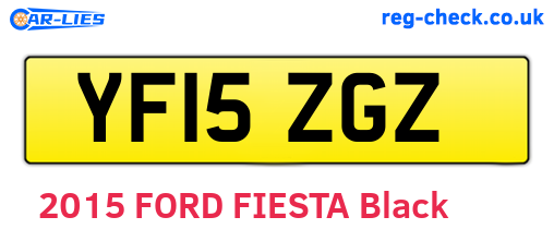 YF15ZGZ are the vehicle registration plates.
