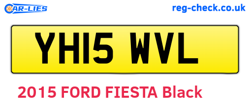 YH15WVL are the vehicle registration plates.