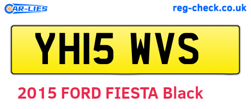 YH15WVS are the vehicle registration plates.