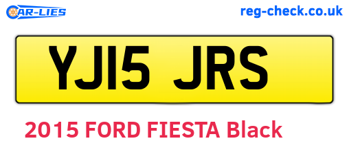 YJ15JRS are the vehicle registration plates.