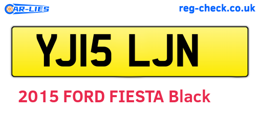 YJ15LJN are the vehicle registration plates.